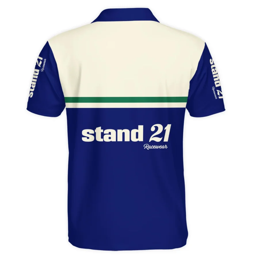 1990s Sir Jack Brabham Race IndyCar Suit Polo Shirt BLVAJB070725A02PL
