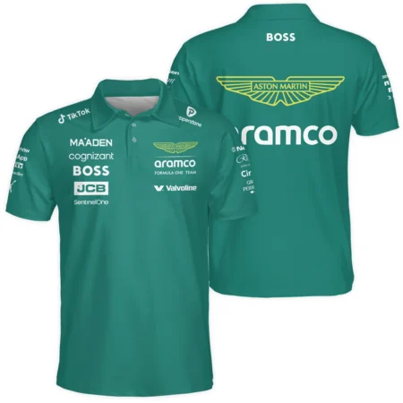 2025 Aston Martin F1 Team Suit Polo Shirt BLVA120725A01AMPL