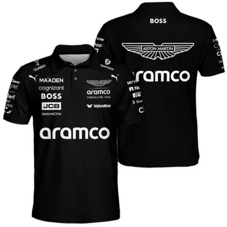 2025 Aston Martin F1 Team Suit Polo Shirt BLVA120725A05AMPL