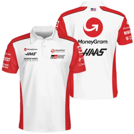 2025 Haas F1 Team Suit Polo Shirt BLVA150725A02HAASPL