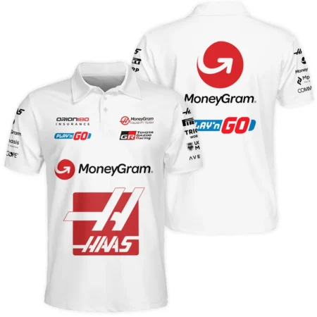 2025 Haas F1 Race Suit Polo Shirt BLVA150725HAAS04PL