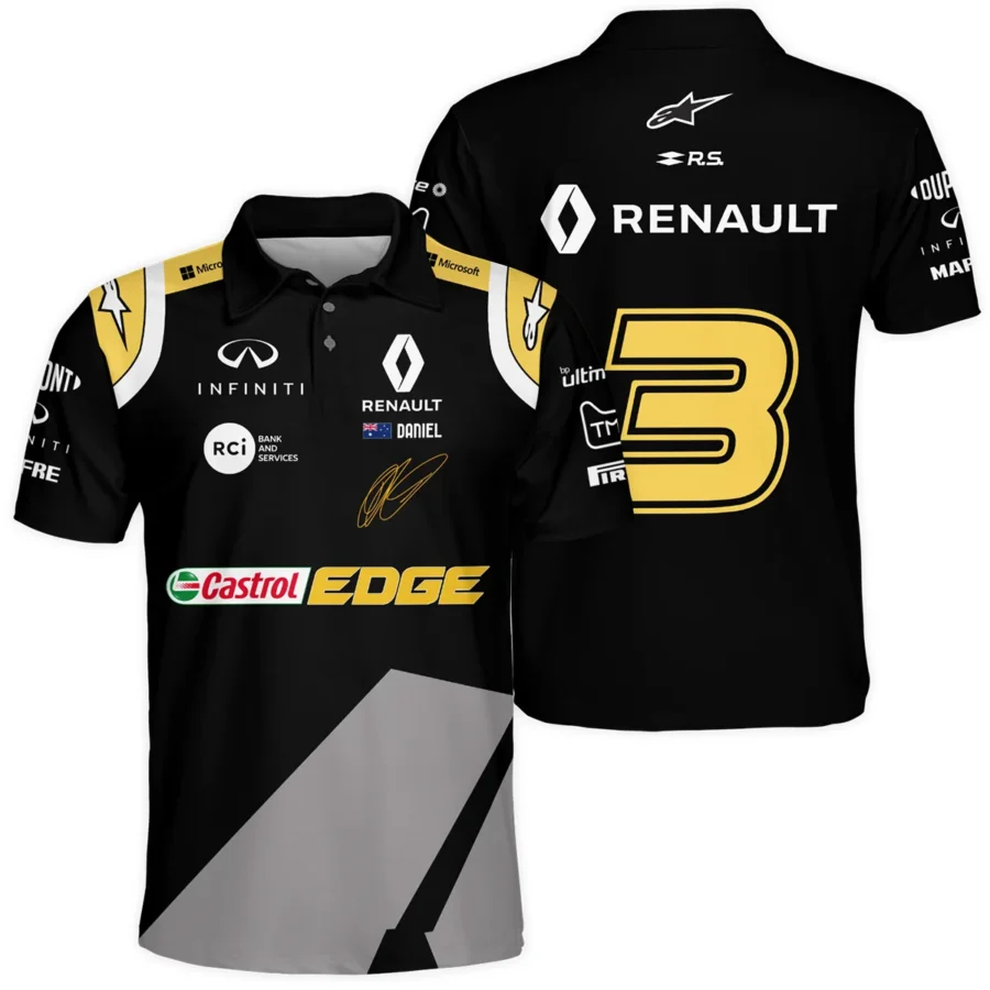 2020 Daniel Ricciardo Renault Alpinestars Race Suit Polo Shirt BLVA180725A04PL