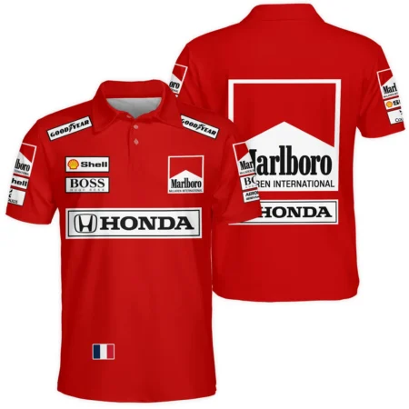 1989 Alain Prost Racing Costume Ferrari F1 Team Polo Shirt BLVAAP070725A01PL