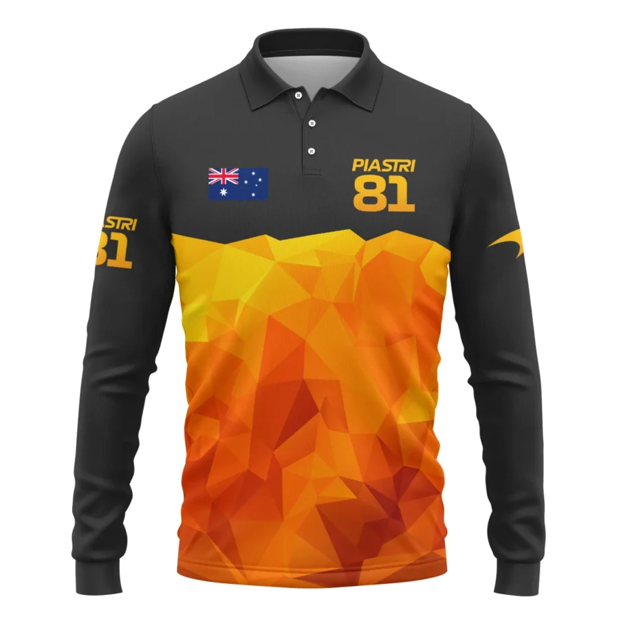 Oscar Piastri McLaren F1 Limited Edition Long Polo Shirt BLOP13725A1LPL
