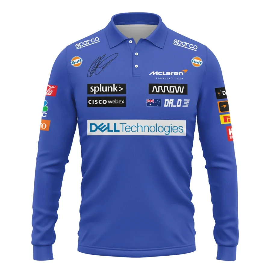 2021 Race Suit Uniform Long Polo Shirt For Fans BLVA180725A03LPL-1 CleanFit