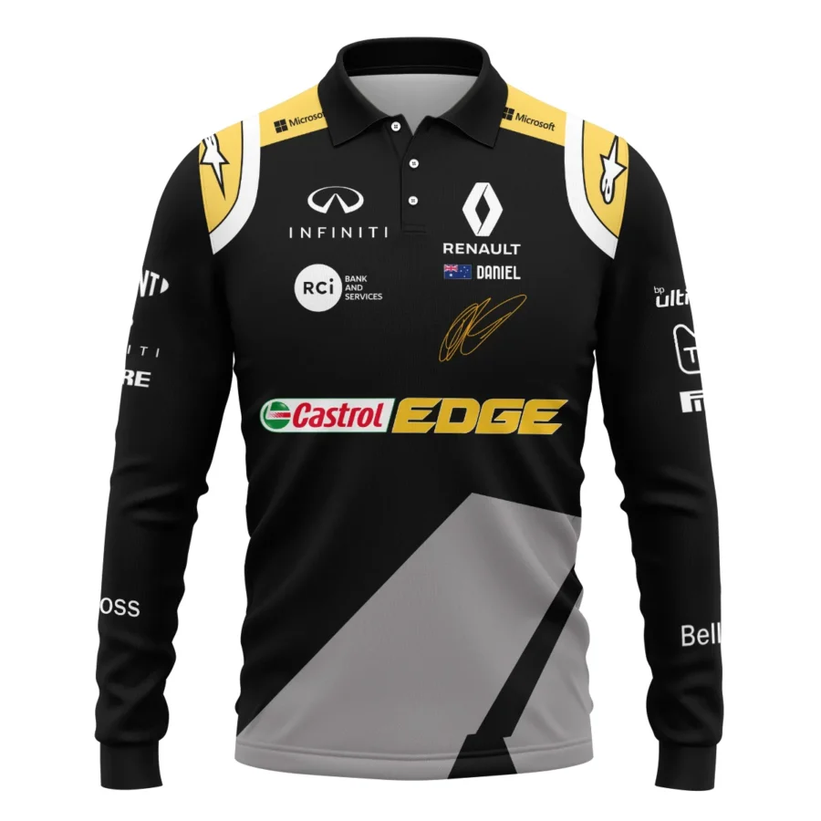 2020 Race Suit Uniform Long Polo Shirt For Fans BLVA180725A04LPL-1 CleanFit