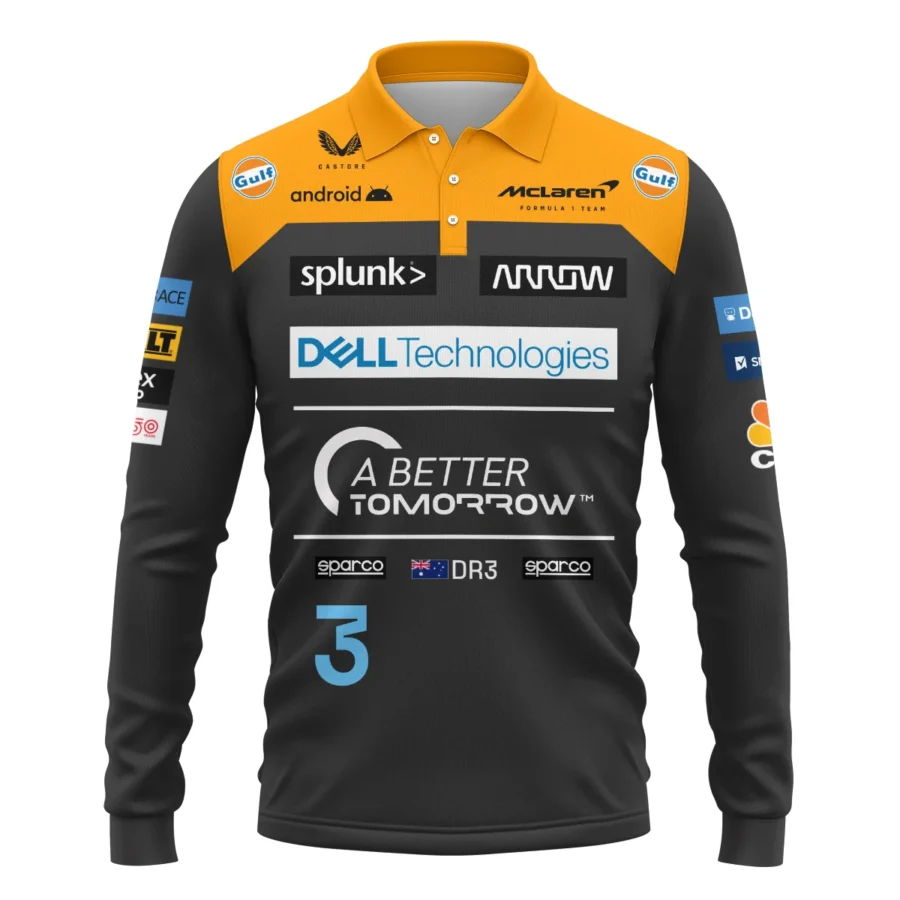 2022 Race Suit Uniform Long Polo Shirt For Fans BLVA180725A06LPL-1 CleanFit