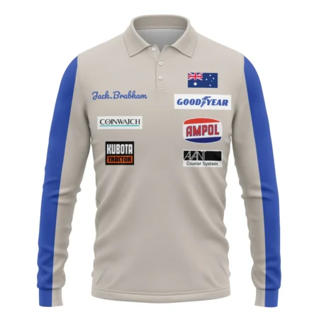 1970 Jack Brabham race suit Long Polo Shirt BLVAJB070725A01LPL