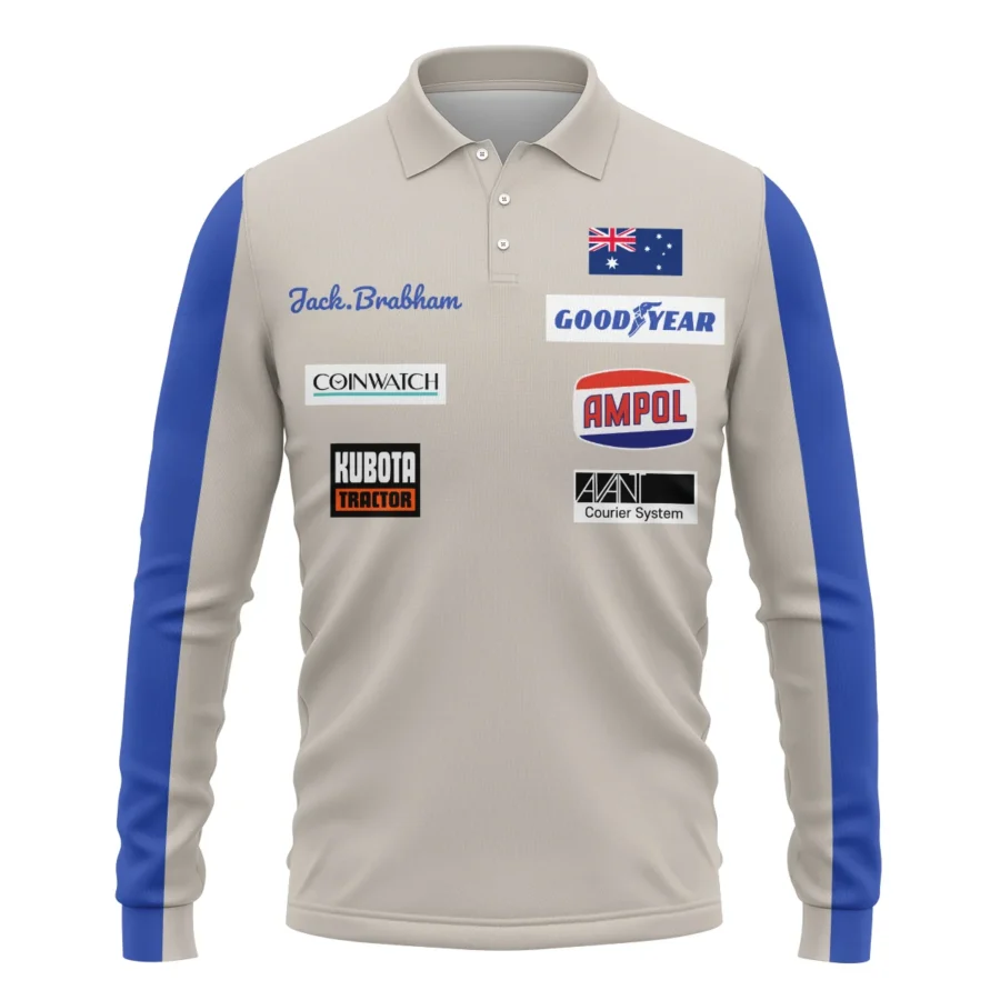 1970 Jack Brabham race suit Long Polo Shirt BLVAJB070725A01LPL