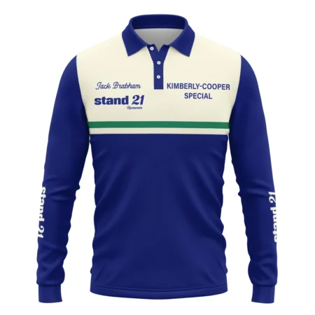 1990s Sir Jack Brabham Race IndyCar Suit Long Polo Shirt BLVAJB070725A02LPL