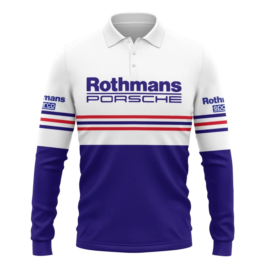 1984 Jack Brabham Rothmans Porsche 962 Long Polo Shirt BLVAJB080725A03LPL