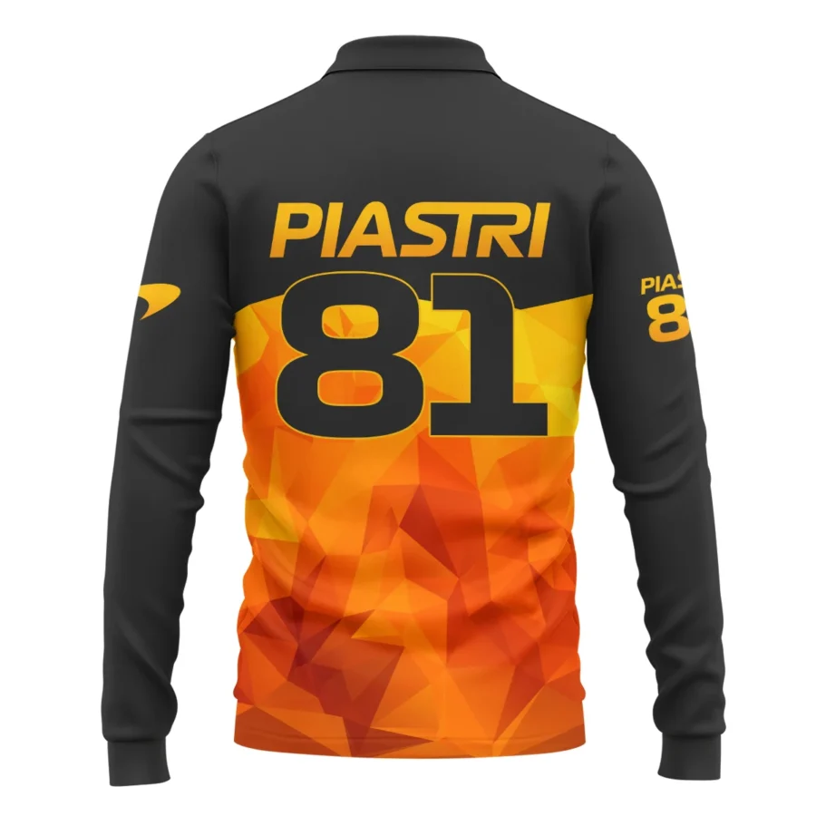 Oscar Piastri McLaren F1 Limited Edition Long Polo Shirt BLOP13725A1LPL
