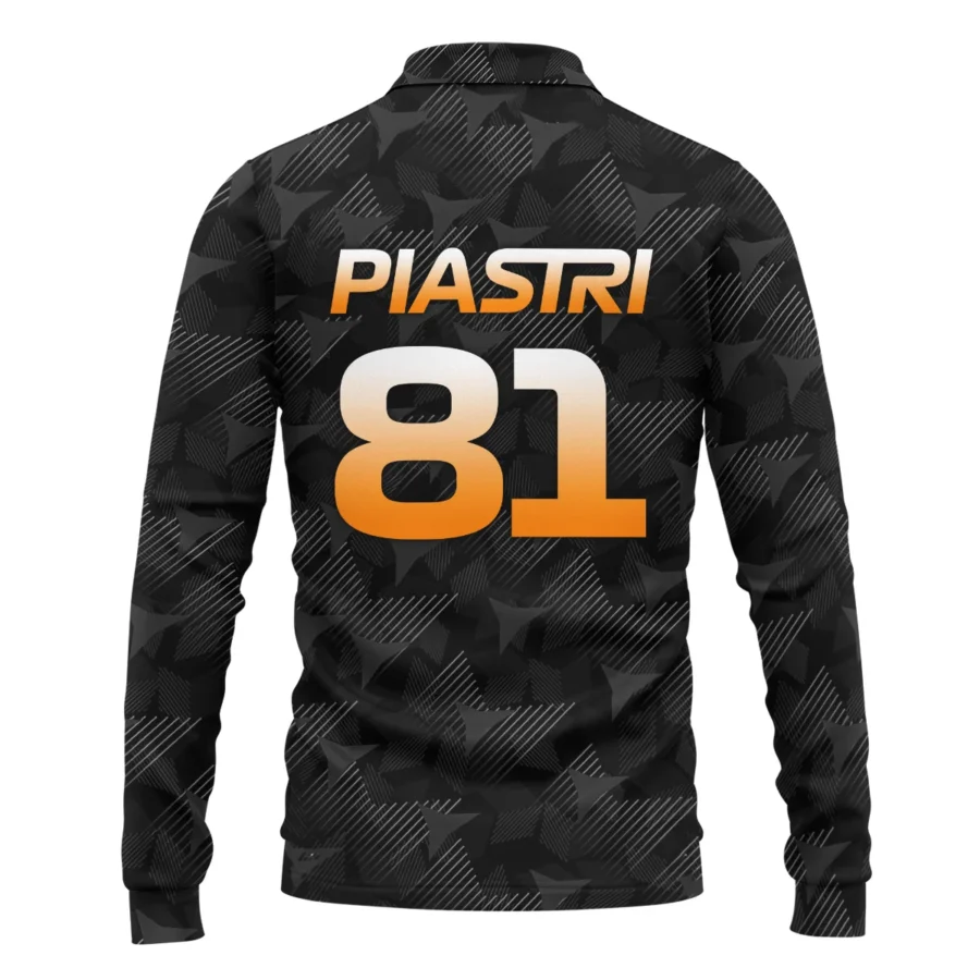 Oscar Piastri McLaren F1 Limited Edition Long Polo Shirt BLOP13725A2LPL