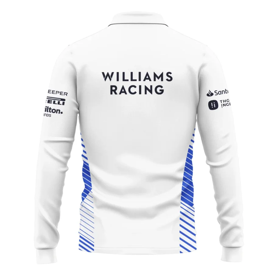 2025 Williams F1 Team Suit Long Polo Shirt BLVA080725A02WILLPL