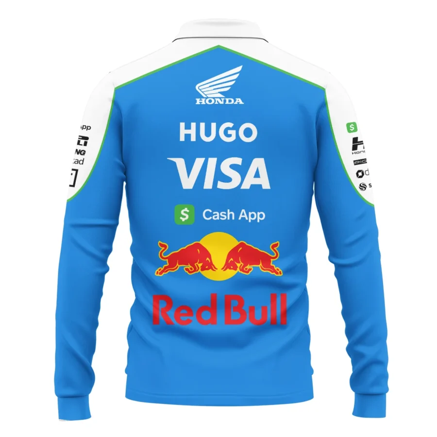 2025 Racing Bulls F1 Race Suit Long Polo Shirt BLVA110725A04RCBLPL