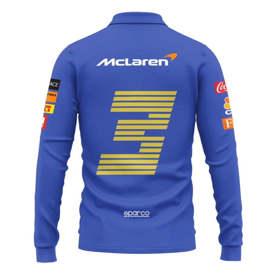 2021 Race Suit Uniform Long Polo Shirt For Fans BLVA180725A03LPL-1 CleanFit