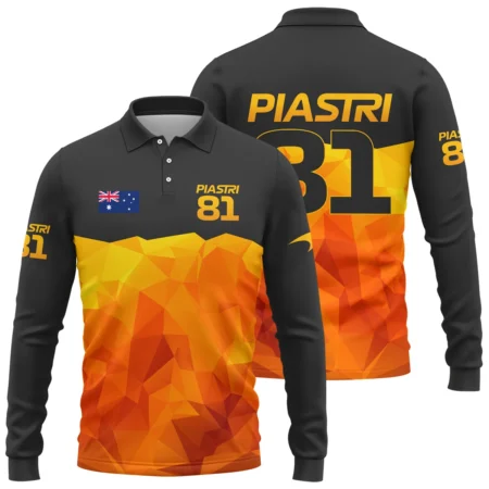 Oscar Piastri McLaren F1 Limited Edition Long Polo Shirt BLOP13725A1LPL