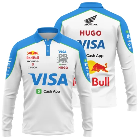 2025 Racing Bulls F1 Race Suit Long Polo Shirt BLVA110725A03RCBLPL