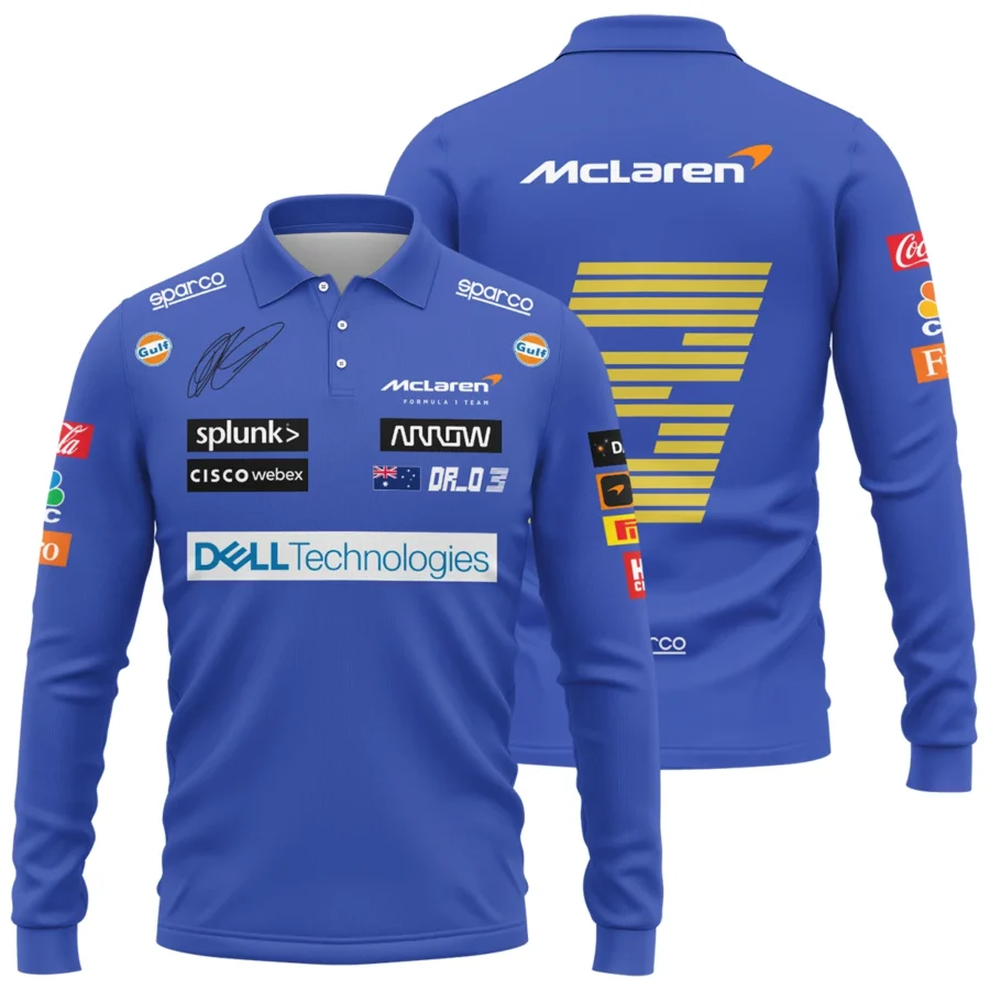 2021 Race Suit Uniform Long Polo Shirt For Fans BLVA180725A03LPL-1 CleanFit