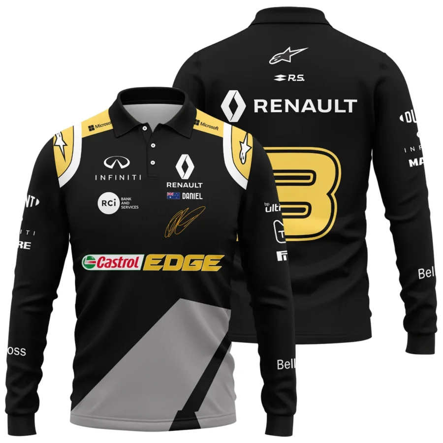 2020 Race Suit Uniform Long Polo Shirt For Fans BLVA180725A04LPL-1 CleanFit