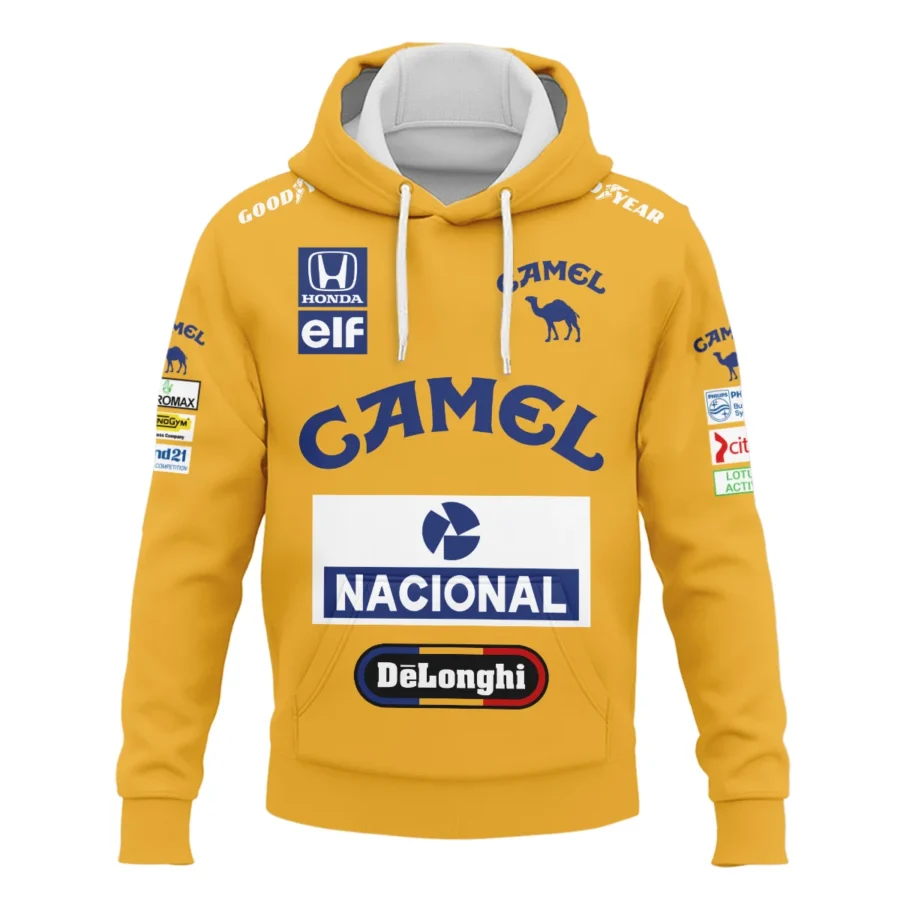 1987 Ayrton Senna Camel Honda Formula 1 Racing Team Hoodie BL3725A5HD