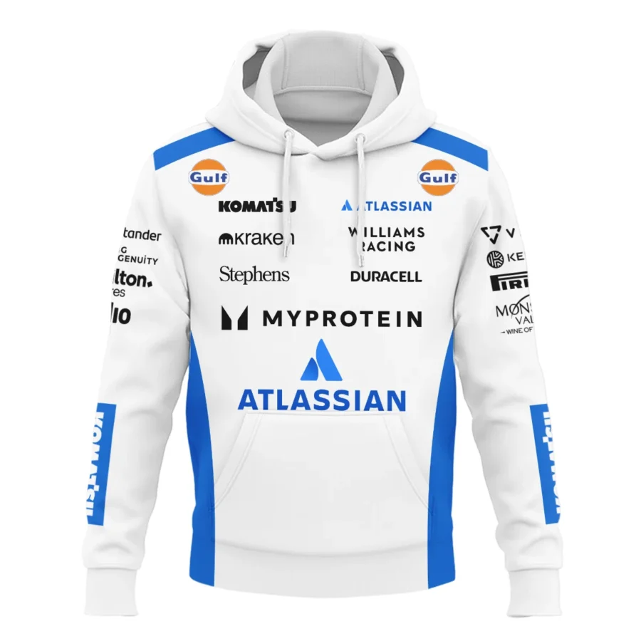 2025 Williams F1 Race Suit Hoodie BLVA100725A03WILHD