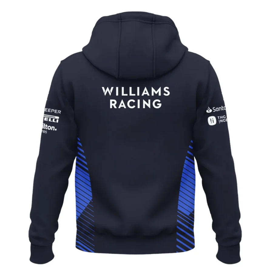 2025 Williams F1 Team Suit Zipper Hoodie BLVA080725A01WILZHD
