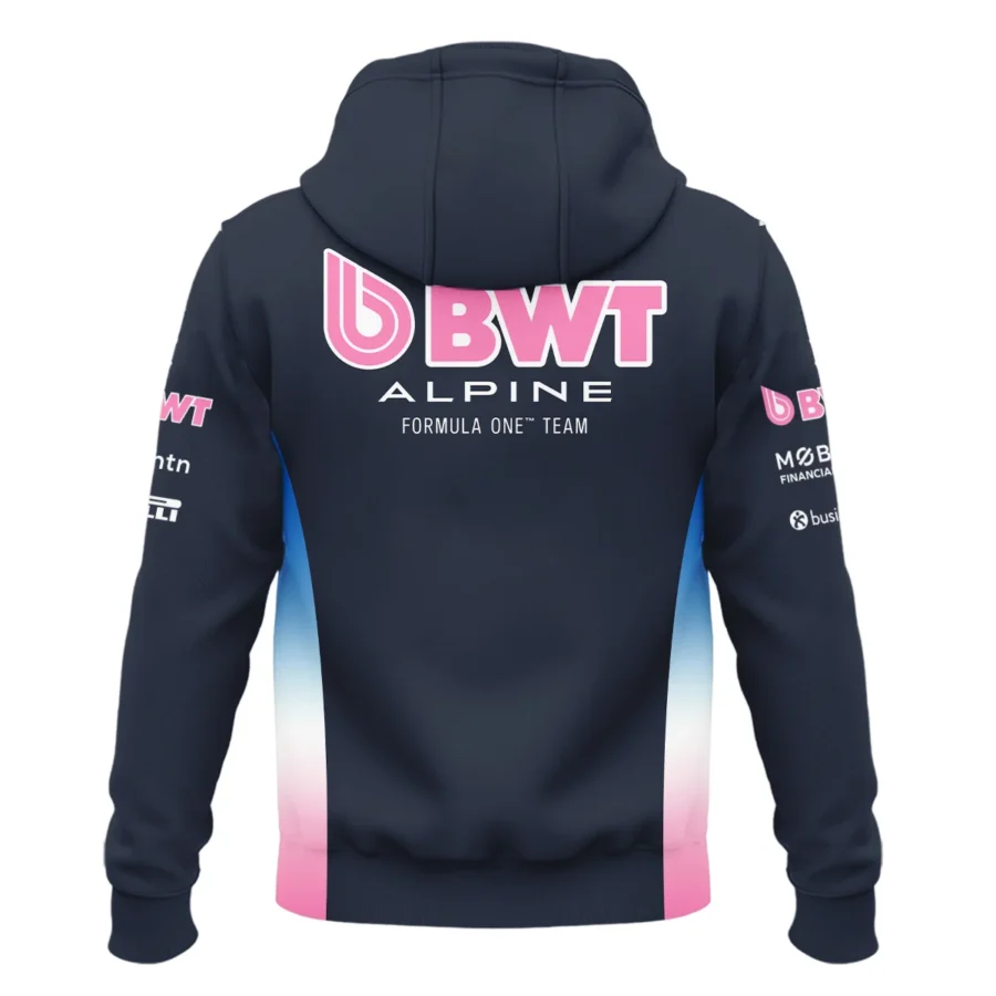 2025 Alpine F1 Team Suit Zipper Hoodie BLVA150725A01ALPZHD