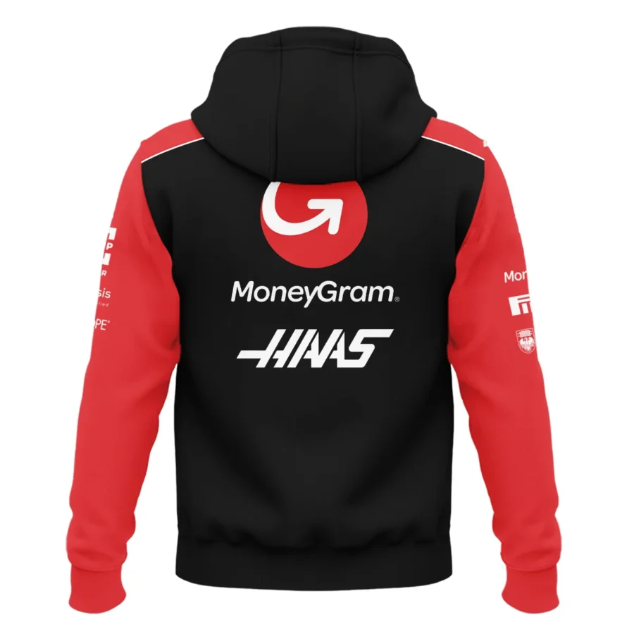 2025 Haas F1 Team Suit Zipper Hoodie BLVA150725A01HAASZHD