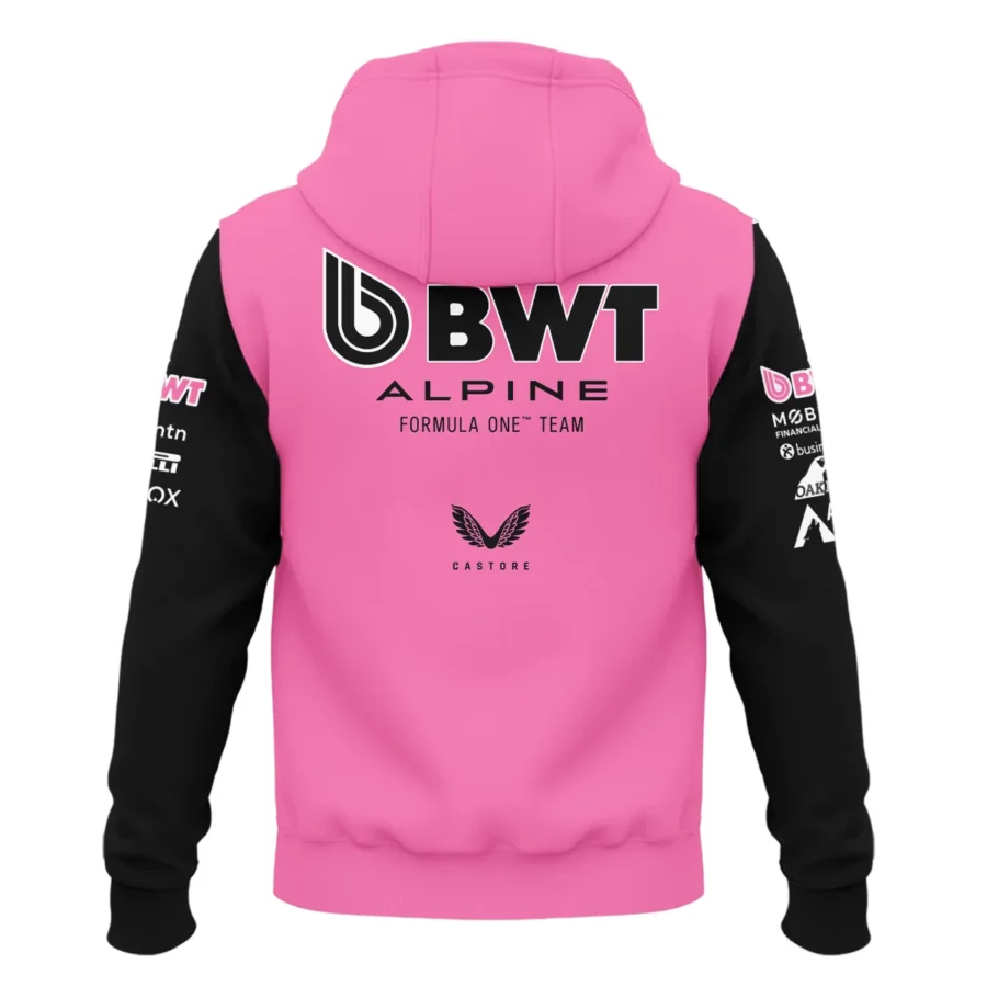 2025 Alpine F1 Team Suit Zipper Hoodie BLVA150725A04ALPZHD