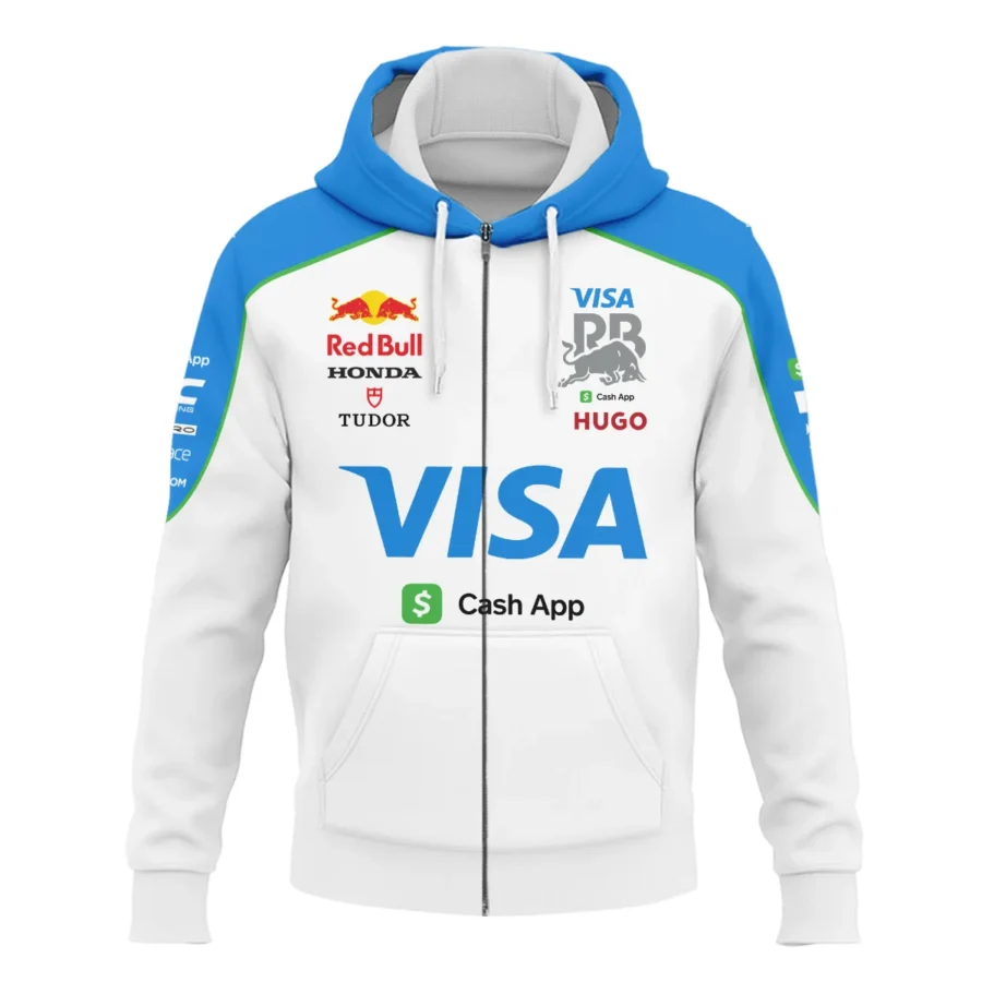 2025 Racing Bulls F1 Race Suit Zipper Hoodie BLVA110725A03RCBZHD
