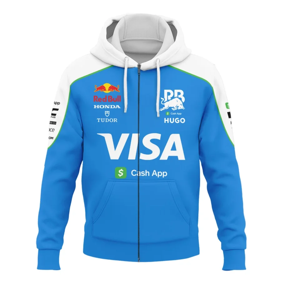 2025 Racing Bulls F1 Race Suit Zipper Hoodie BLVA110725A04RCBZHD