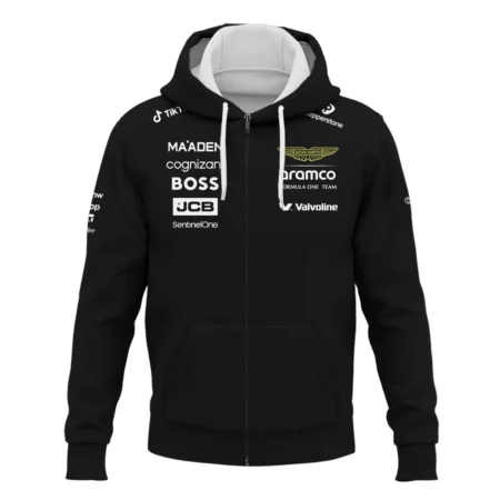 2025 Aston Martin F1 Team Suit Zipper Hoodie BLVA120725A02AMZHD