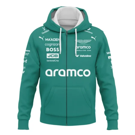 2025 Aston Martin F1 Race Suit Zipper Hoodie BLVA120725A04AMZHD