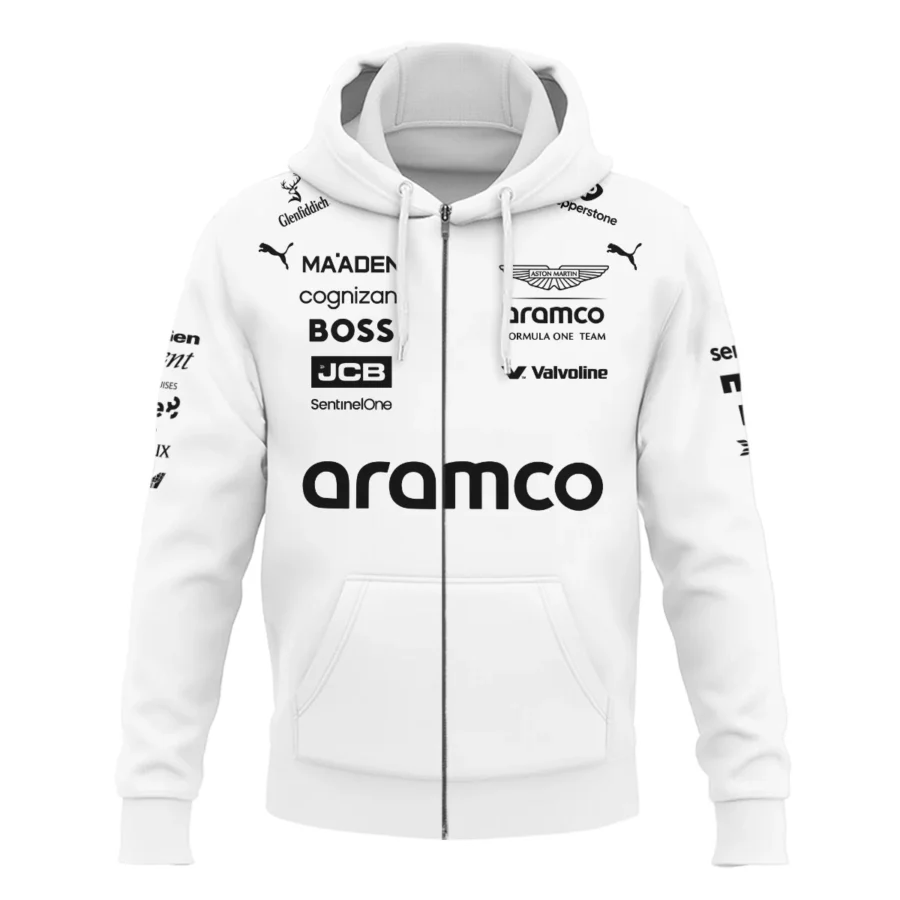 2025 Aston Martin F1 Team Suit Zipper Hoodie BLVA120725A06AMZHD