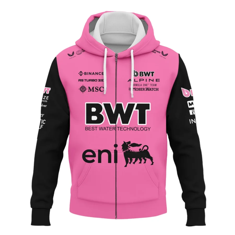 2025 Alpine F1 Team Suit Zipper Hoodie BLVA150725A04ALPZHD