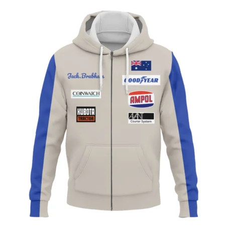 1970 Jack Brabham race suit Zipper Hoodie BLVAJB070725A01ZHD