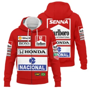 1988 Ayrton Senna Honda Race Suit Marlboro McLaren Down & Puffer Jackets BL3725A2HCJ