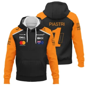 From #81 To #1 Oscar Piastri McLaren F1 Limited Edition Long Polo Shirt BL4725A1LPL