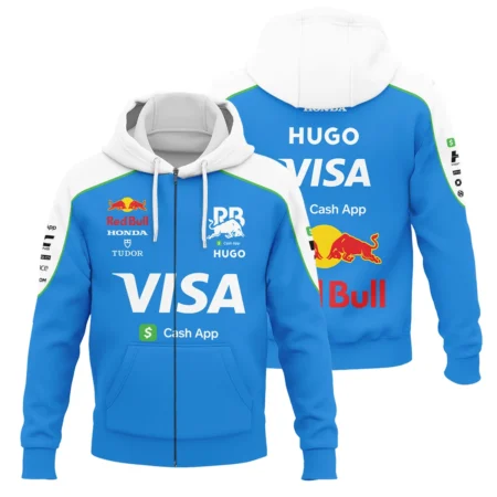 2025 Racing Bulls F1 Race Suit Zipper Hoodie BLVA110725A04RCBZHD