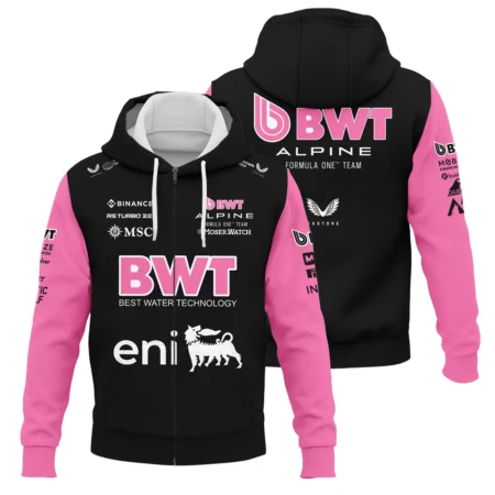 2025 Alpine F1 Team Suit Zipper Hoodie BLVA150725A05ALPZHD