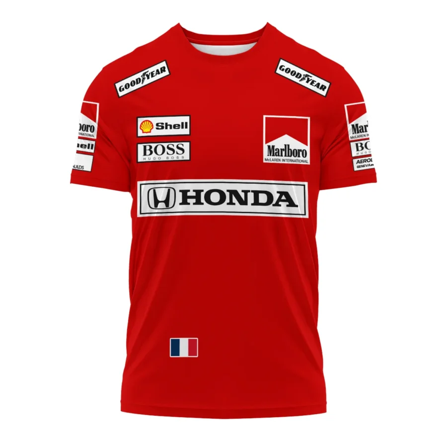 1989 Alain Prost Racing Costume Ferrari F1 Team T-Shirt BLVAAP070725A01TS