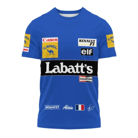 1993 Alain Prost Racing Suit Williams Renault F1 Team T-Shirt BLVAAP070725A03TS
