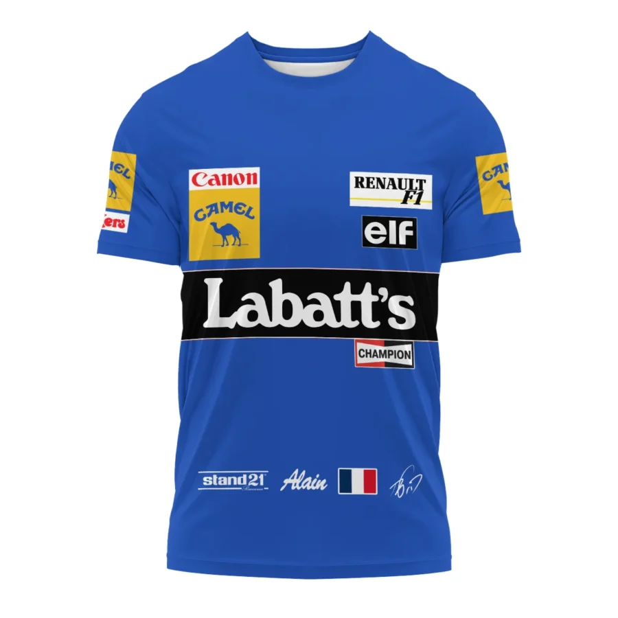 1993 Alain Prost Racing Suit Williams Renault F1 Team T-Shirt BLVAAP070725A03TS