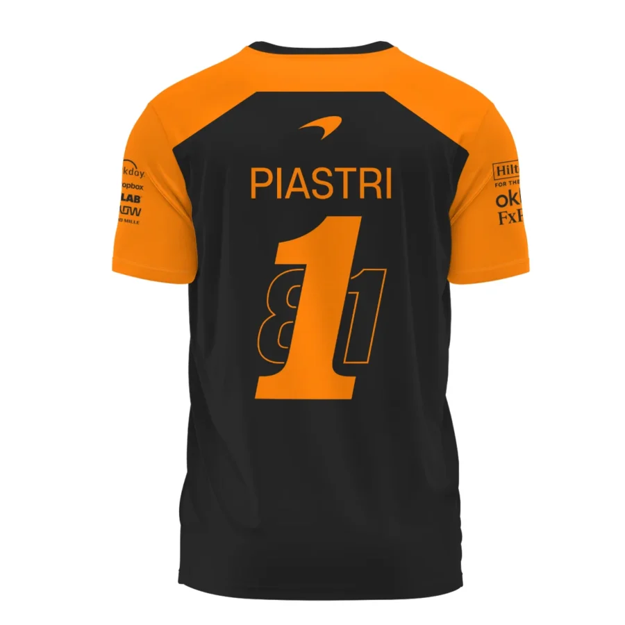 From #81 To #1 Oscar Piastri McLaren F1 Limited Edition T-Shirt BL4725A1TS