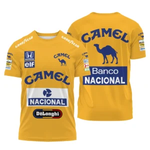 1987 Ayrton Senna Camel Honda Formula 1 Racing Team Hoodie Half Zipper BL3725A5HDF