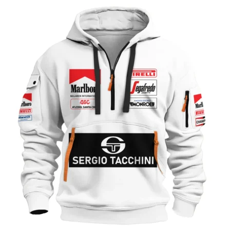 1984 Ayrton Senna Sergio Tacchini Toleman F1 Promotional Team Hoodie Half Zipper BL3725A7HDF