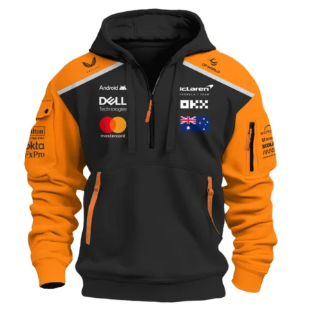 From #81 To #1 Oscar Piastri McLaren F1 Limited Edition Hoodie Half Zipper BL4725A1HDF
