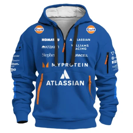 2025 Williams F1 Race Suit Hoodie Half Zipper BLVA100725A04WILHDF