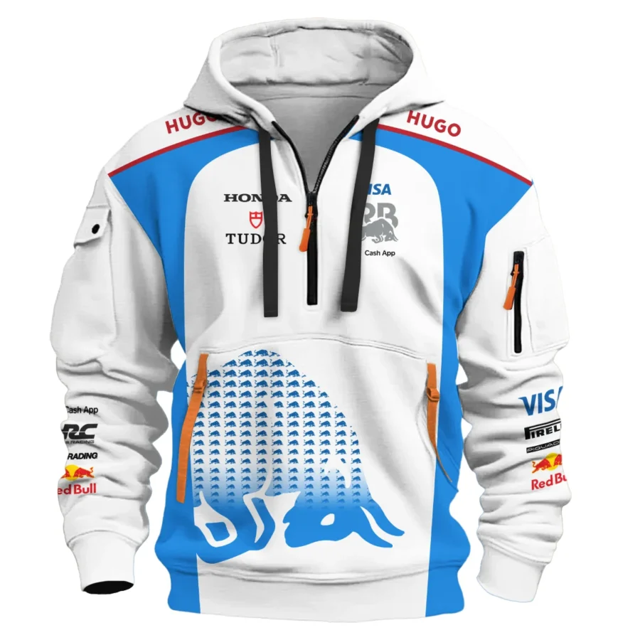 2025 Racing Bulls F1 Team Suit Hoodie Half Zipper BLVA110725A01RCBHDF